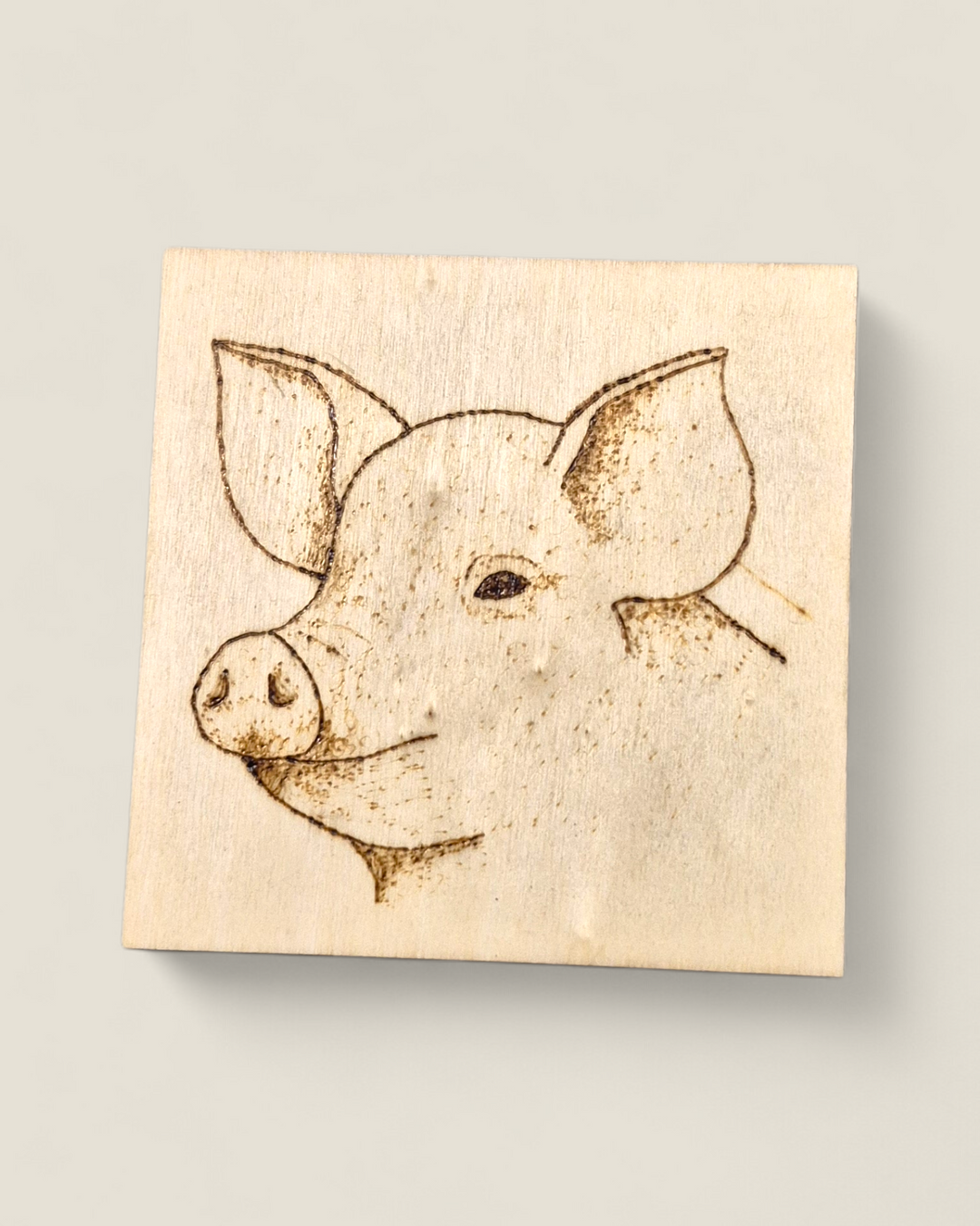 Marked In Wood, Wood Burnt Cork Backed Coasters