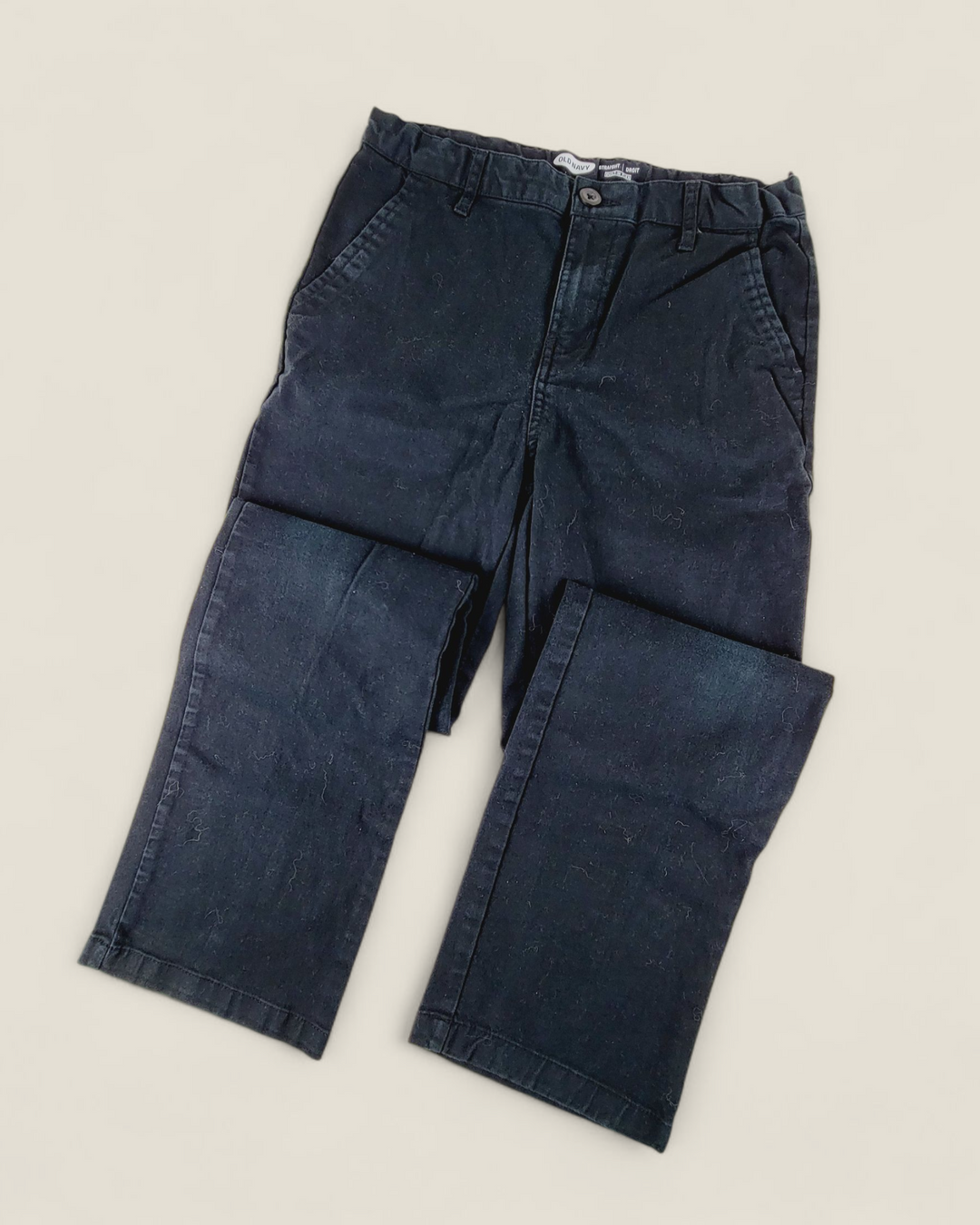 OLD NAVY BLACK STRAIGHT LEG PANTS BOYS 14Y PRE-LOVED