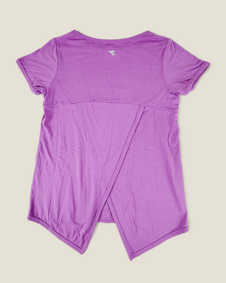 DIADORA PURPLE ATHLETIC TOP YOUTH LARGE PRE-LOVED