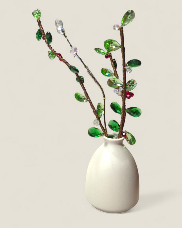 Kristi Scott Art, Christmas Stems in Vase