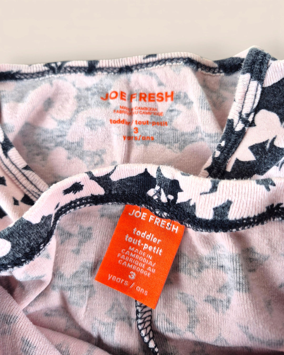 Pre-Loved Joe Fresh Pink & Navy Floral Pyjamas Girls 3Y | Betty’s Marketplace