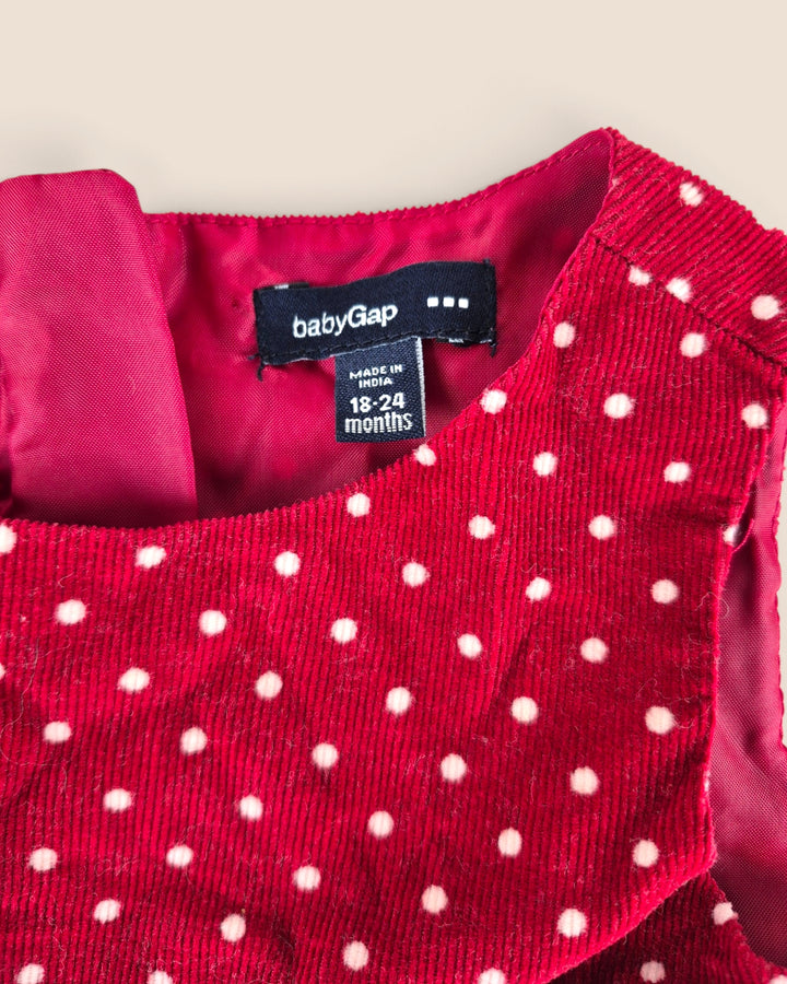 Pre-Loved Gap Red Corduroy Dress Girls 18-24M | Betty’s Marketplace