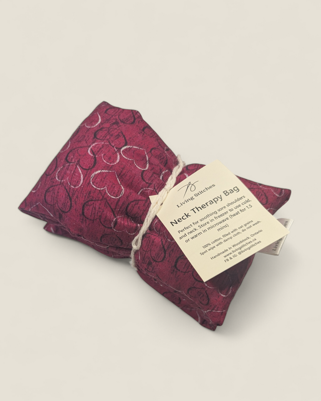 Living Stitches, Hot Cold Neck Therapy Bags