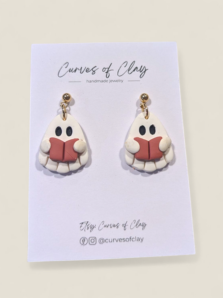 Curves of Clay, Autumn and Halloween Dangle Earrings