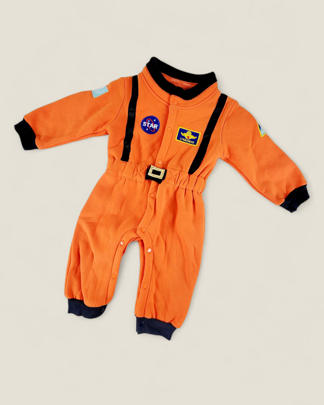 ORANGE ASTRONAUT COSTUME  12-18M PRE-LOVED