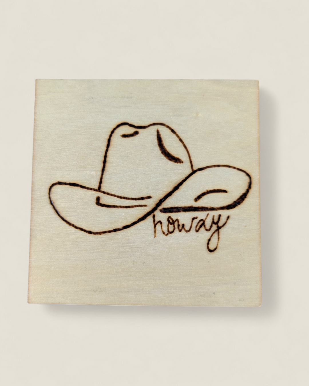 Marked In Wood, Wood Burnt Cork Backed Coasters