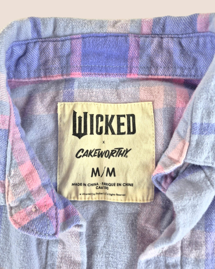 Pre-Loved Wicked Purple Plaid Flannel Shirt Ladies Medium | Betty’s Marketplace