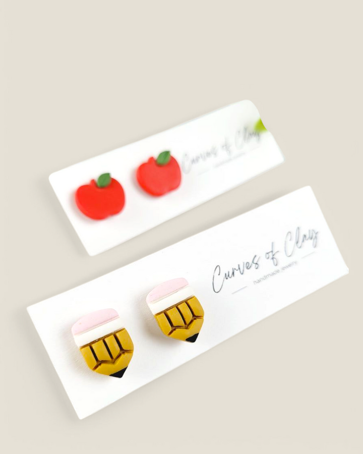Curves of Clay, Everyday Stud Earrings