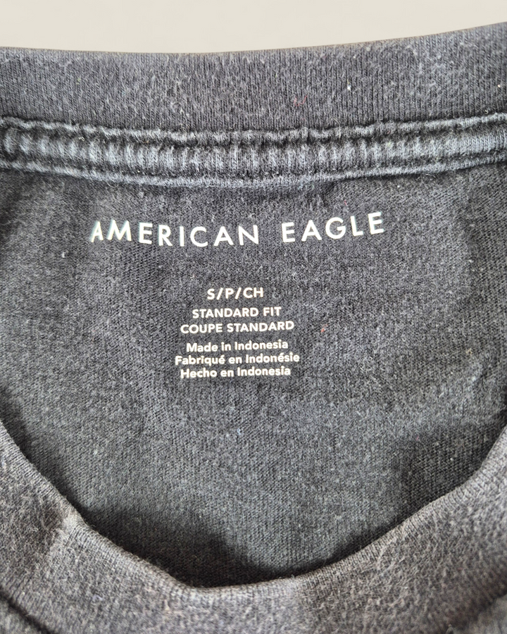 Pre-Loved American Eagle Black Tee Adult Small | Betty’s Marketplace