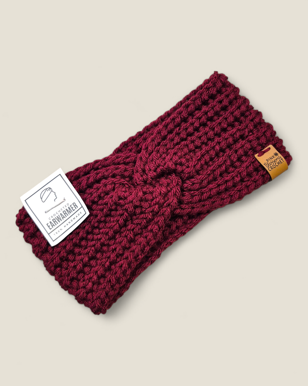 Pink Blossom Crochet Headbands