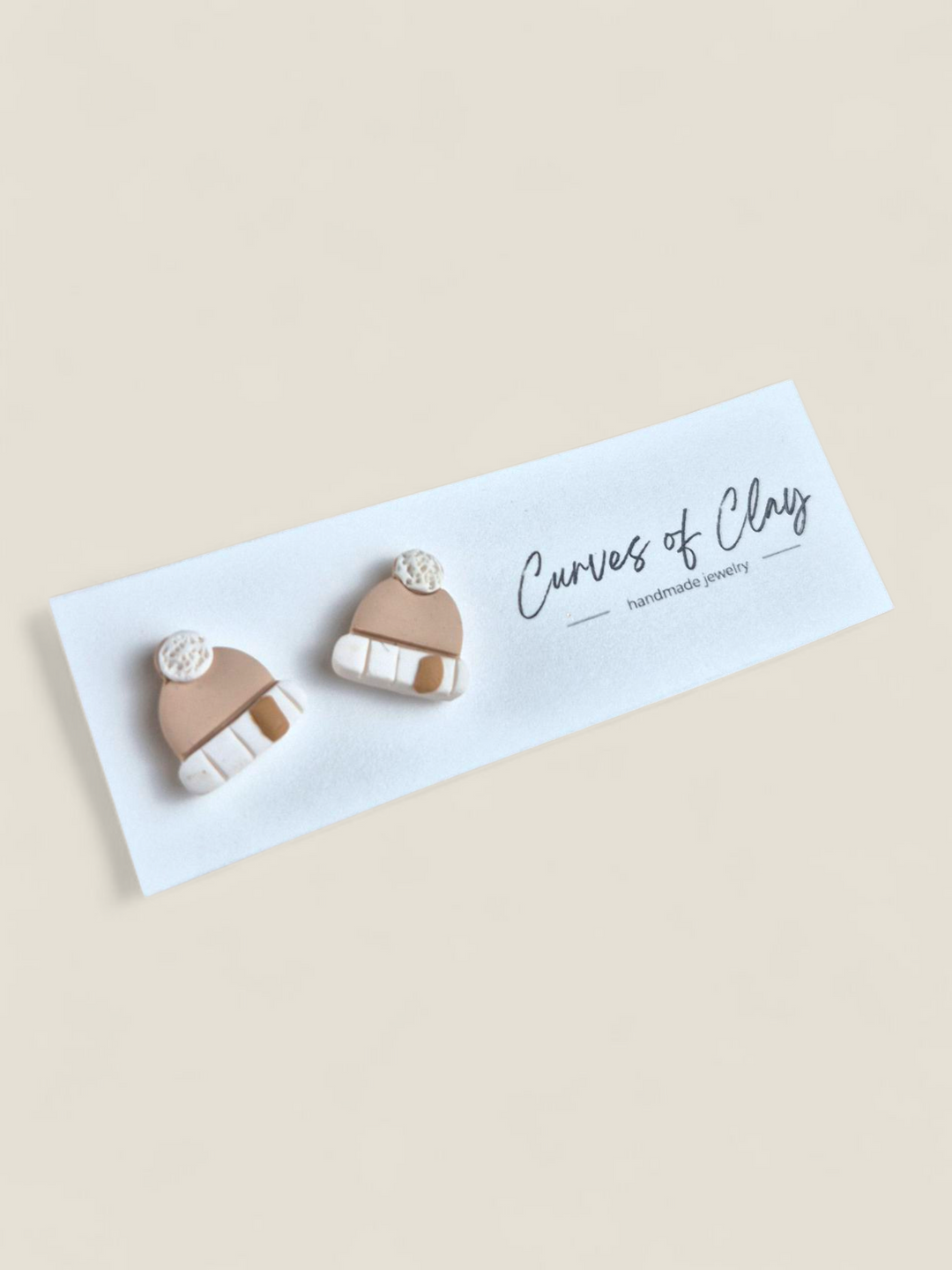 Curves of Clay, Holiday Stud Earrings