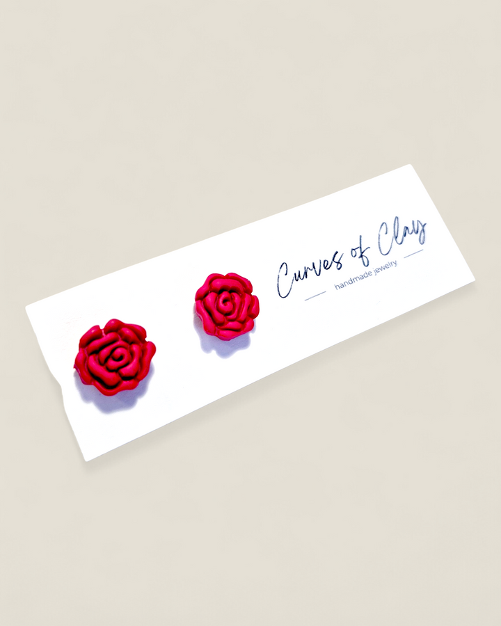 Curves of Clay, Valentine & Love Inspired Stud Earrings