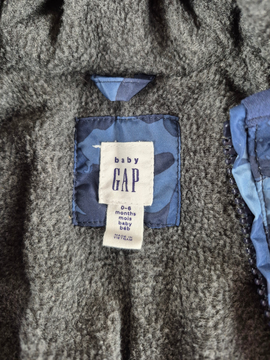 Pre-Loved GAP Blue Snowsuit 0-6M | Betty’s Marketplace
