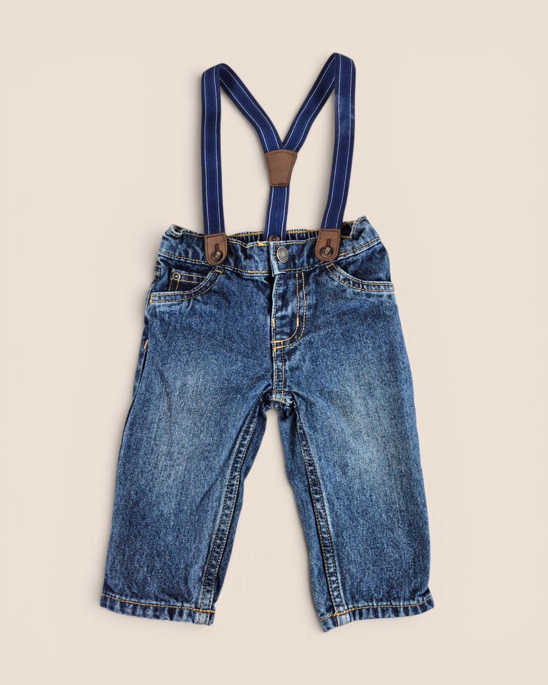 Pre-Loved Carter's Jeans With Suspenders 6M | Betty’s Marketplace