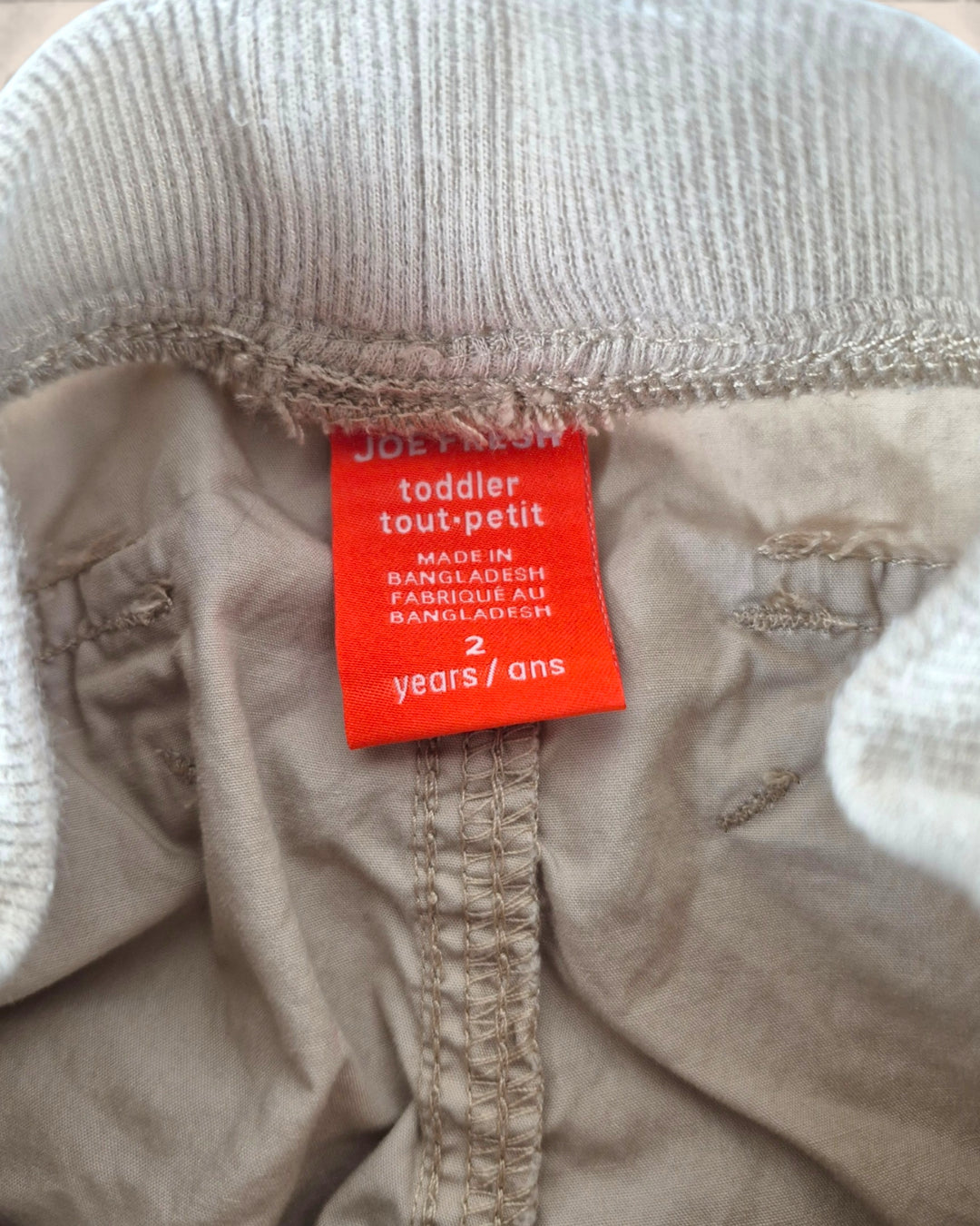 Pre-Loved Joe Fresh Beige Cargo Pants Girls 2Y | Betty’s Marketplace