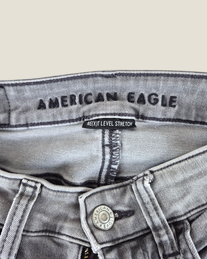 Pre-Loved Grey American Eagle Distressed Jeans Ladies Size 00 | Betty’s Marketplace