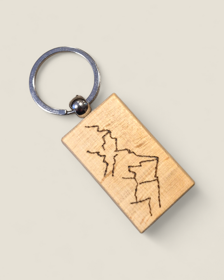 Marked In Wood, Wood Burnt Keychains