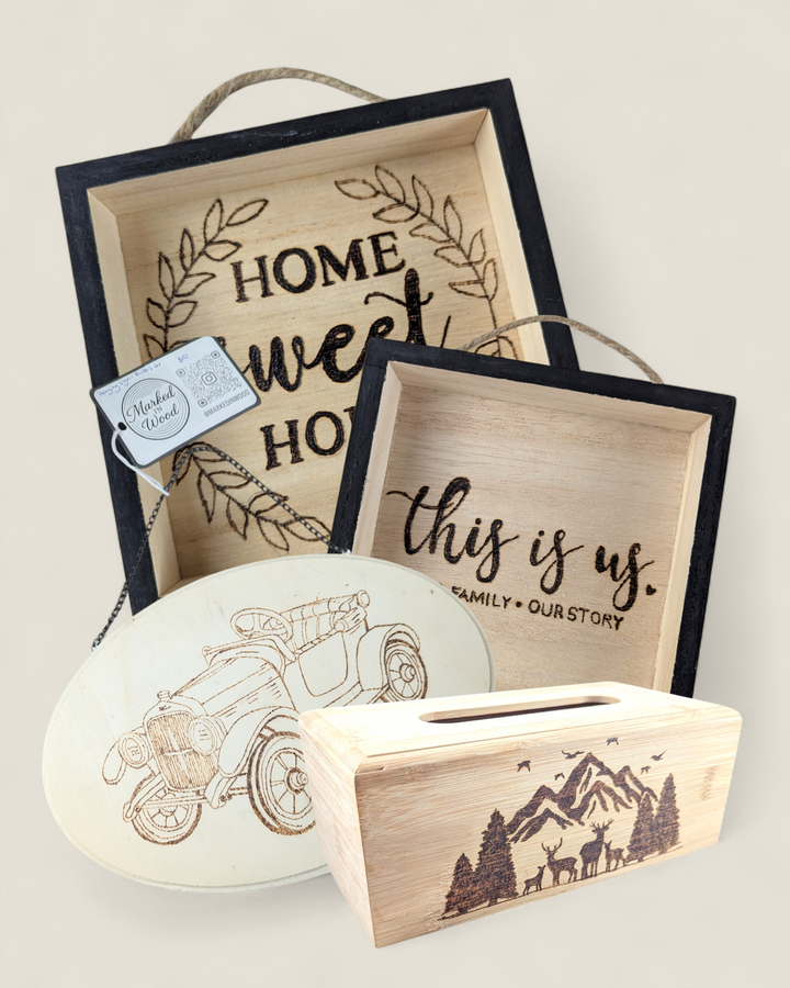 Marked In Wood, Wood Burnt Home Decor & Signs