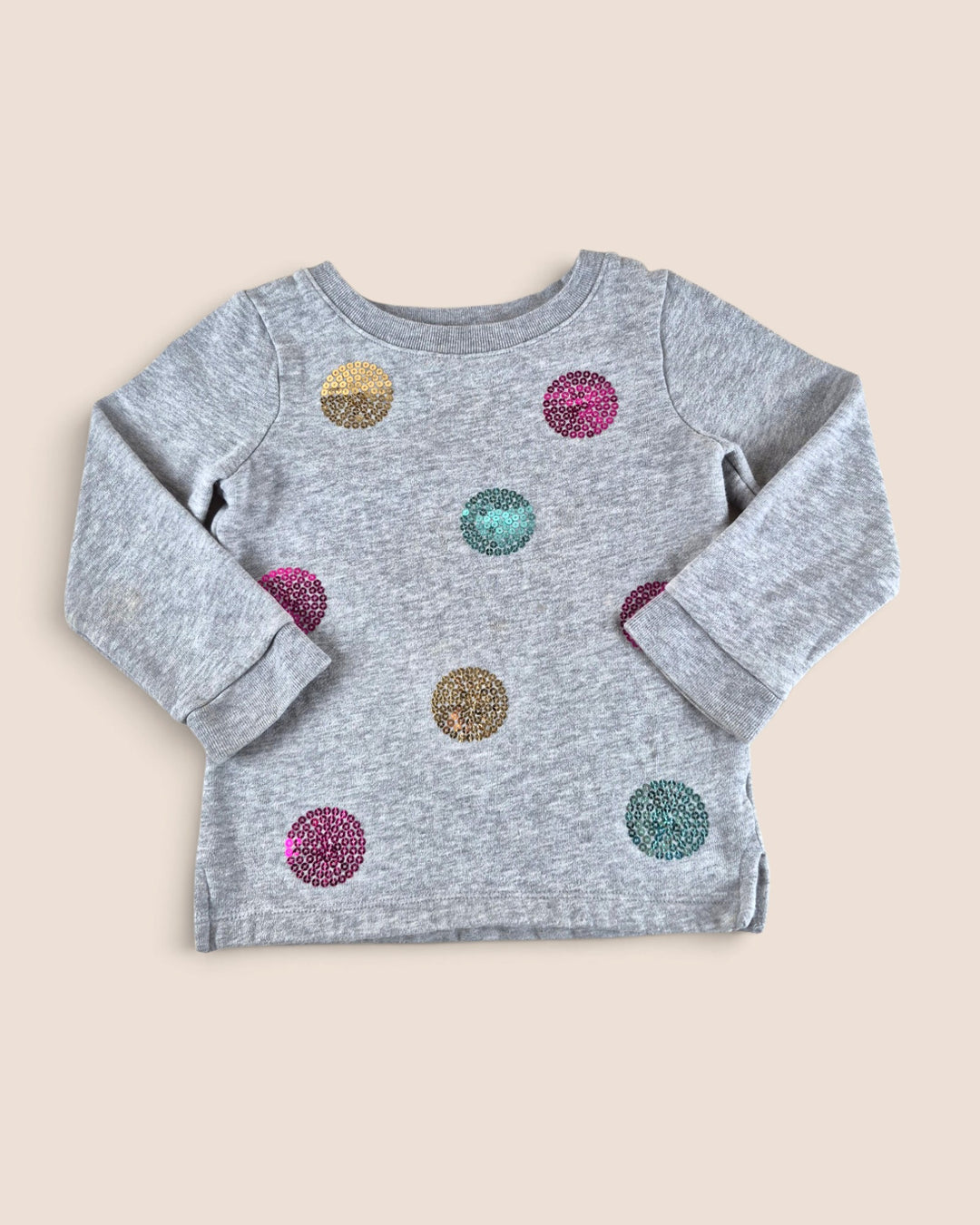 Pre-Loved Carter's Grey Sequined Sweater Girls 3Y | Betty’s Marketplace