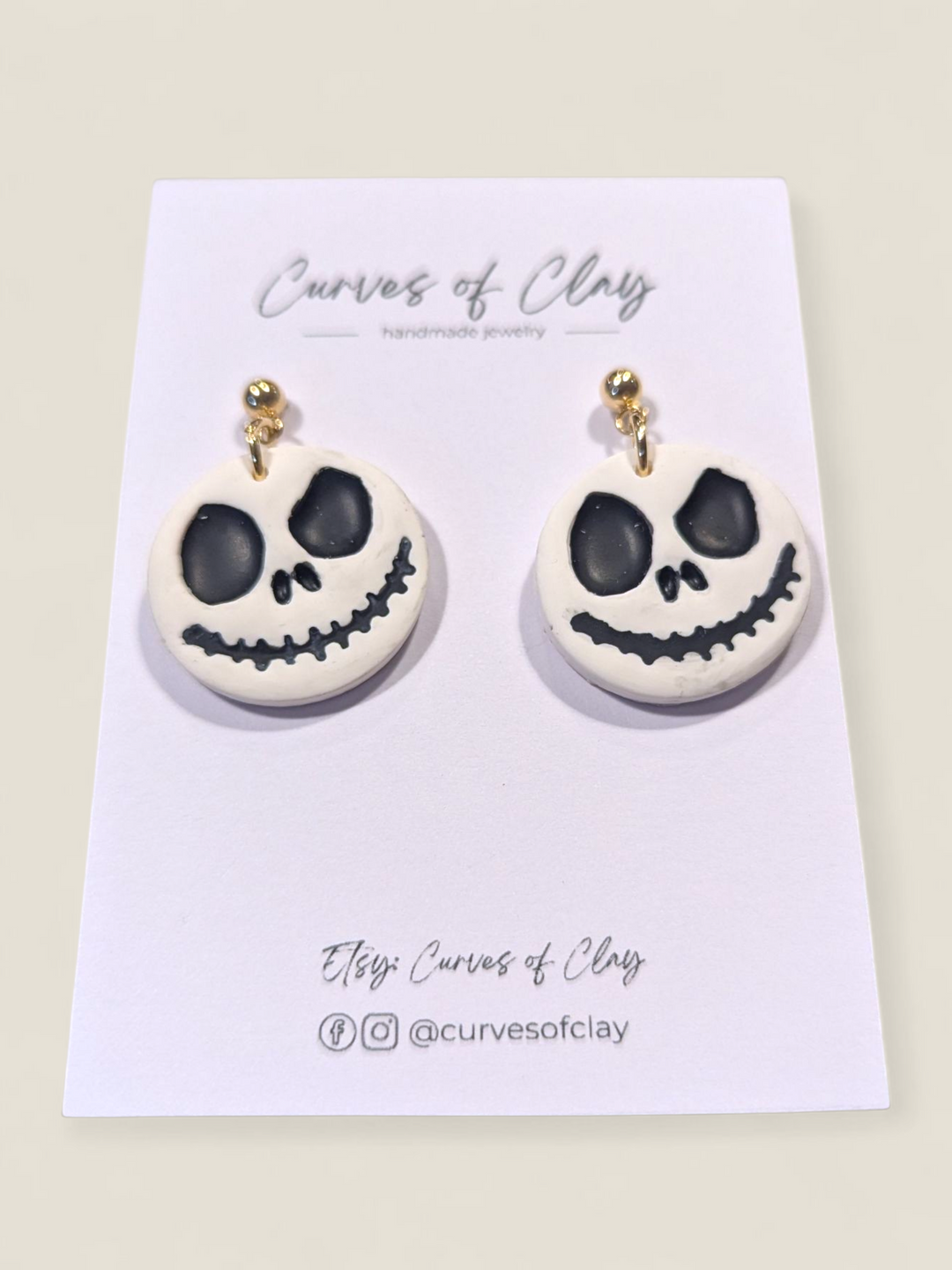 Curves of Clay, Autumn and Halloween Dangle Earrings