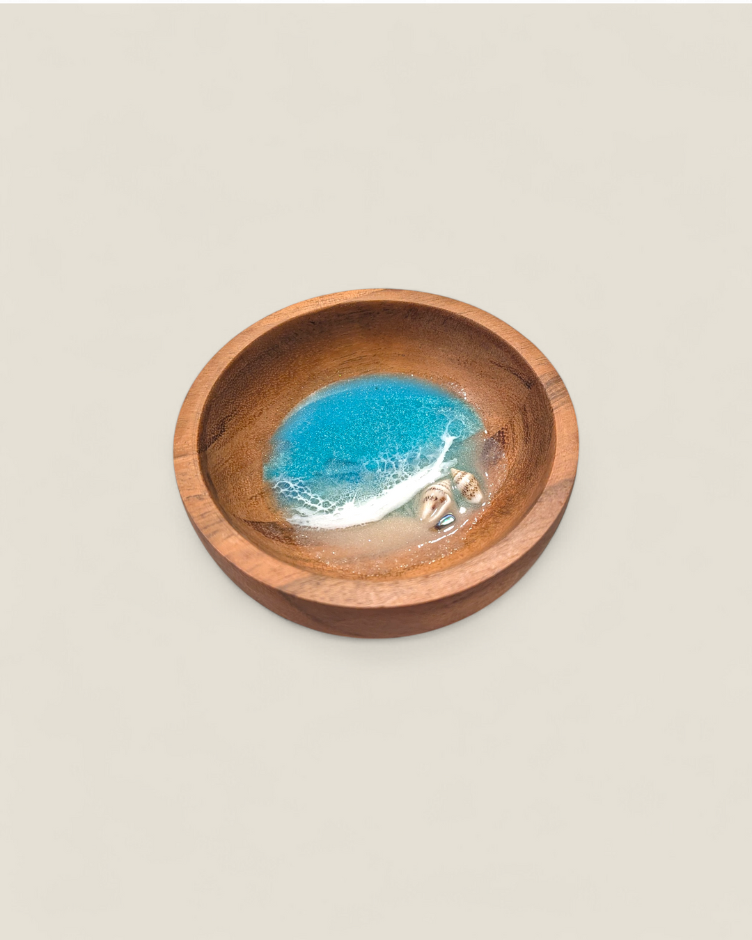 Kristi Scott Art, Wood & Resin Shoreline Ring Bowls & Dishes