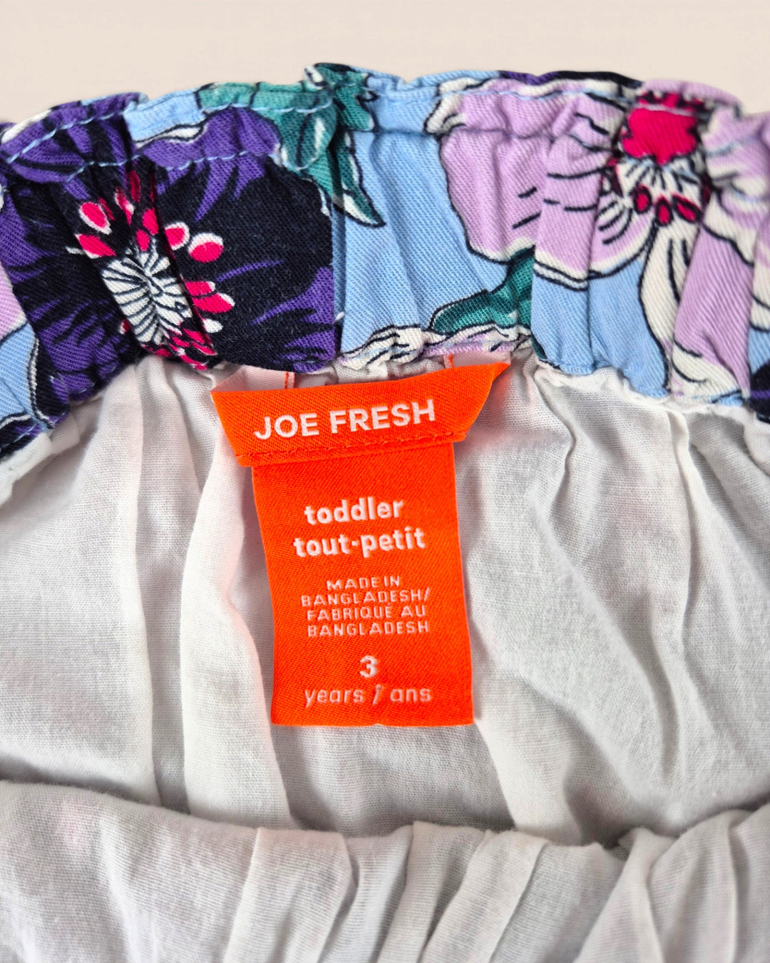 Pre-Loved Joe Fresh Purple Floral Dress Girls 3Y | Betty’s Marketplace