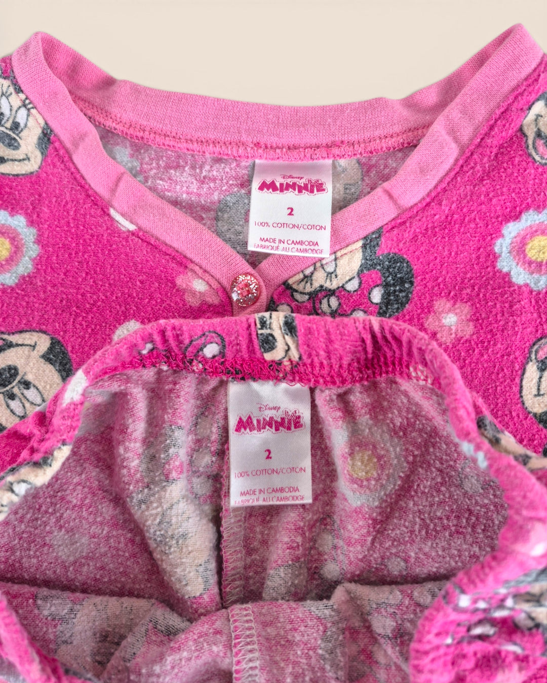 Pre-Loved Minnie Mouse Pyjama Set Girls 2Y | Betty’s Marketplace