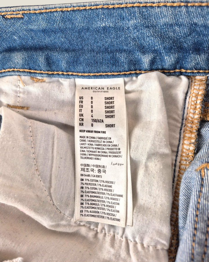Pre-Loved American Eagle Distressed Cropped Jeans Ladies Size 0 | Betty’s Marketplace