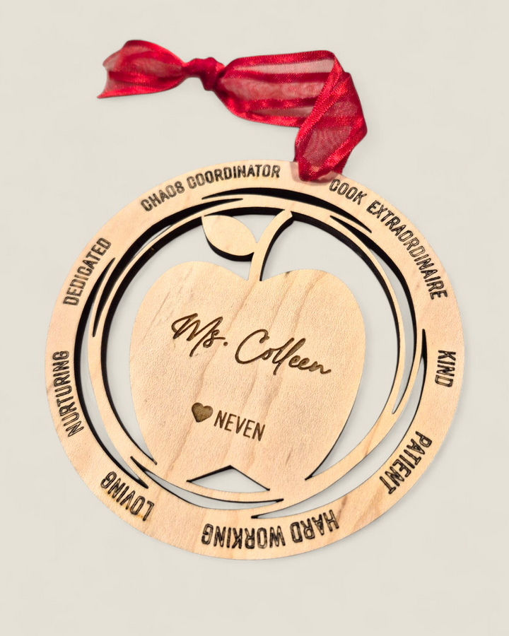 Rough Cut Dezigns, Custom Personalized Wood Ornaments