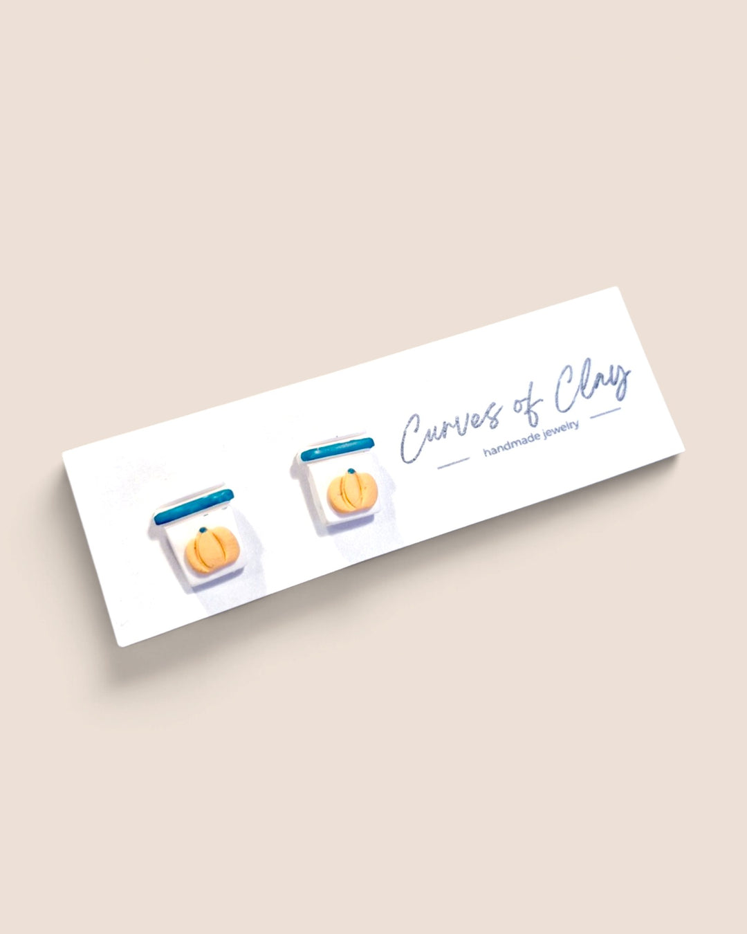 Curves of Clay, Autumn and Halloween Stud Earrings