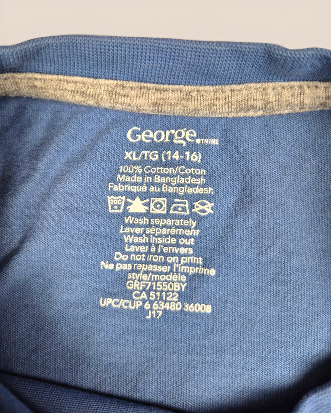 Pre-Loved George Long Sleeve Raccoon Top Boys 14-16Y | Betty’s Marketplace