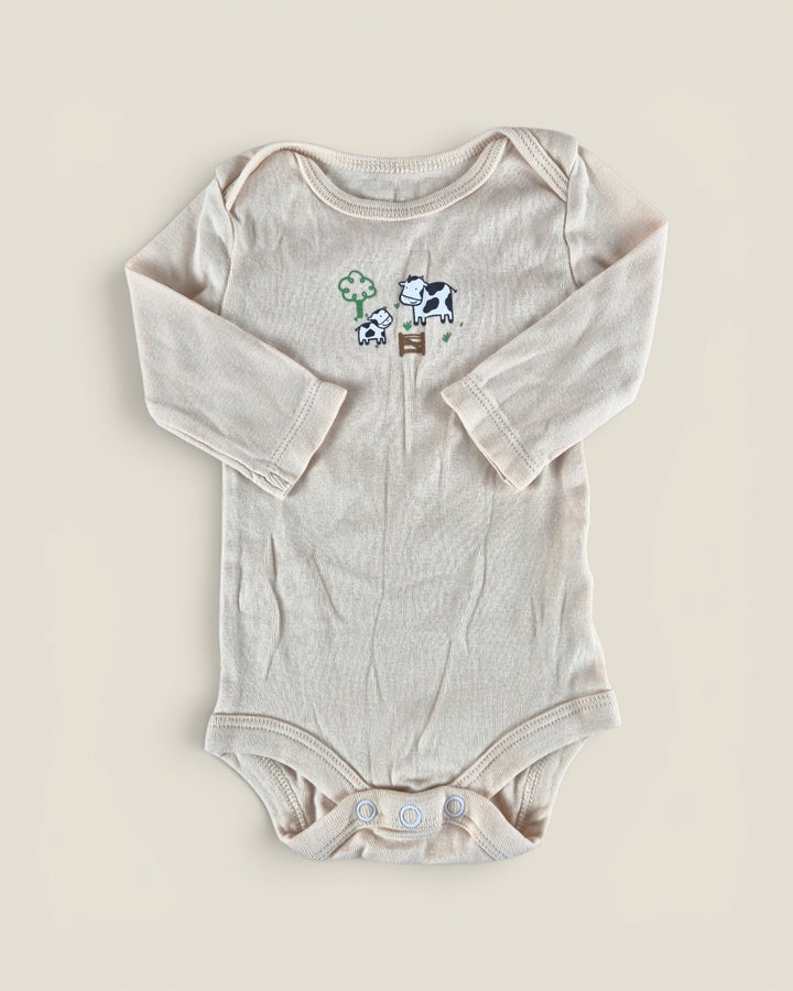 Pre-Loved Joe Fresh Long Sleeve Cow Onesie 0-3M | Betty’s Marketplace