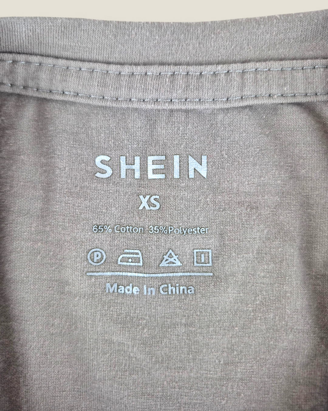 Pre-Loved Shein Tan T Shirt Ladies XS | Betty’s Marketplace