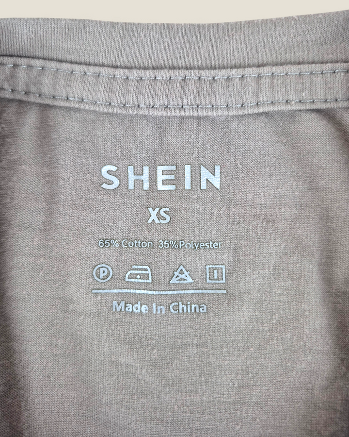 Pre-Loved Shein Tan T Shirt Ladies XS | Betty’s Marketplace