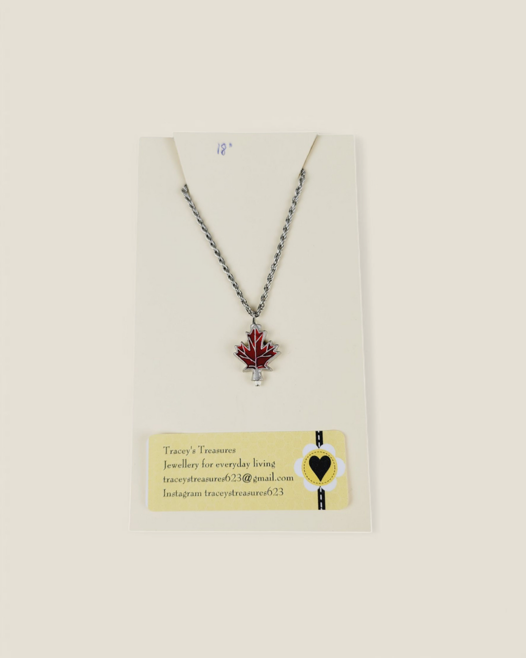 Tracey's Treasures, Necklaces, Canada Collection
