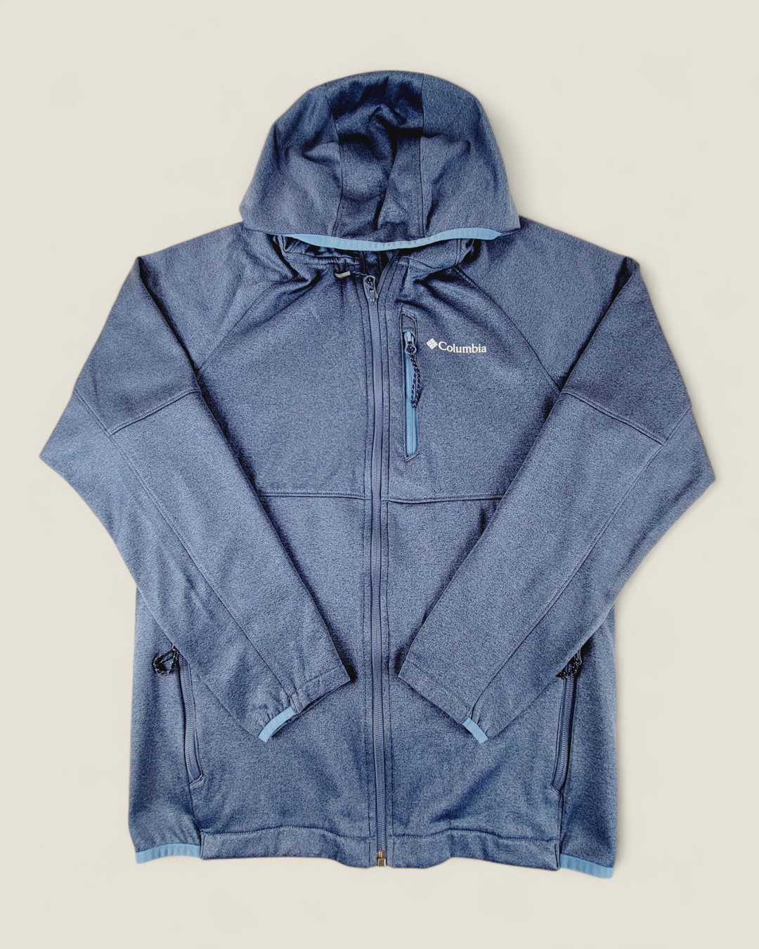 COLUMBIA BLUE FALL/SPRING HOODIE MENS SMALL PRE-LOVED