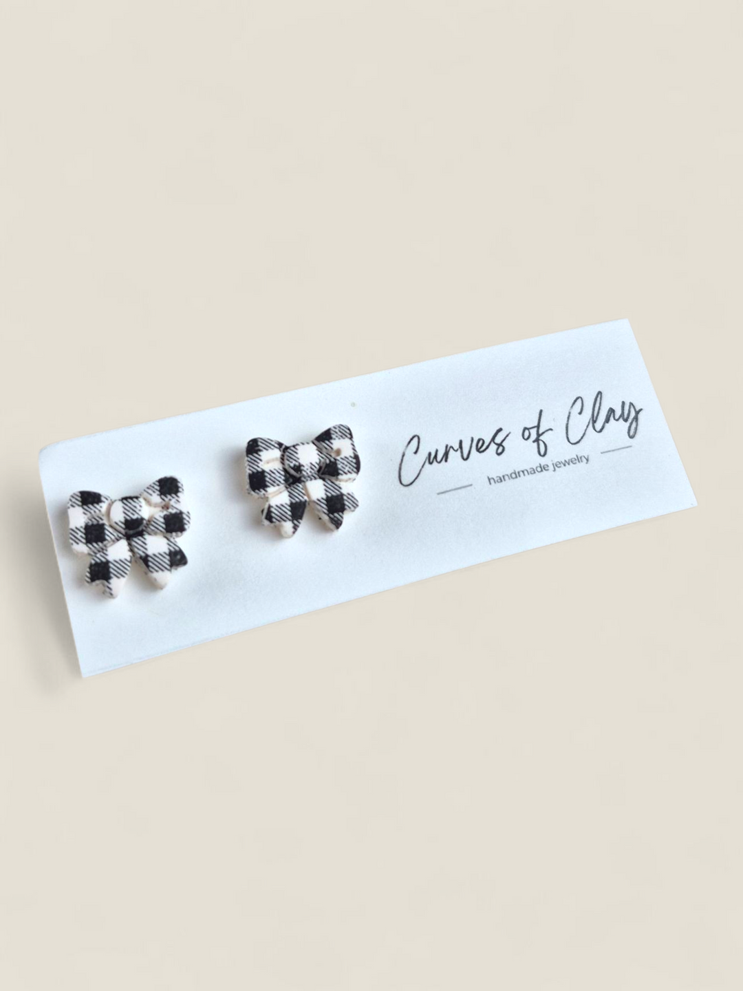 Curves of Clay, Holiday Stud Earrings
