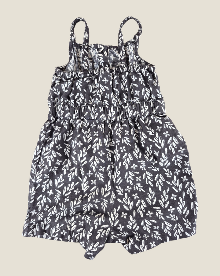 Pre-Loved Carter's Grey Floral Romper Girls 24M | Betty’s Marketplace