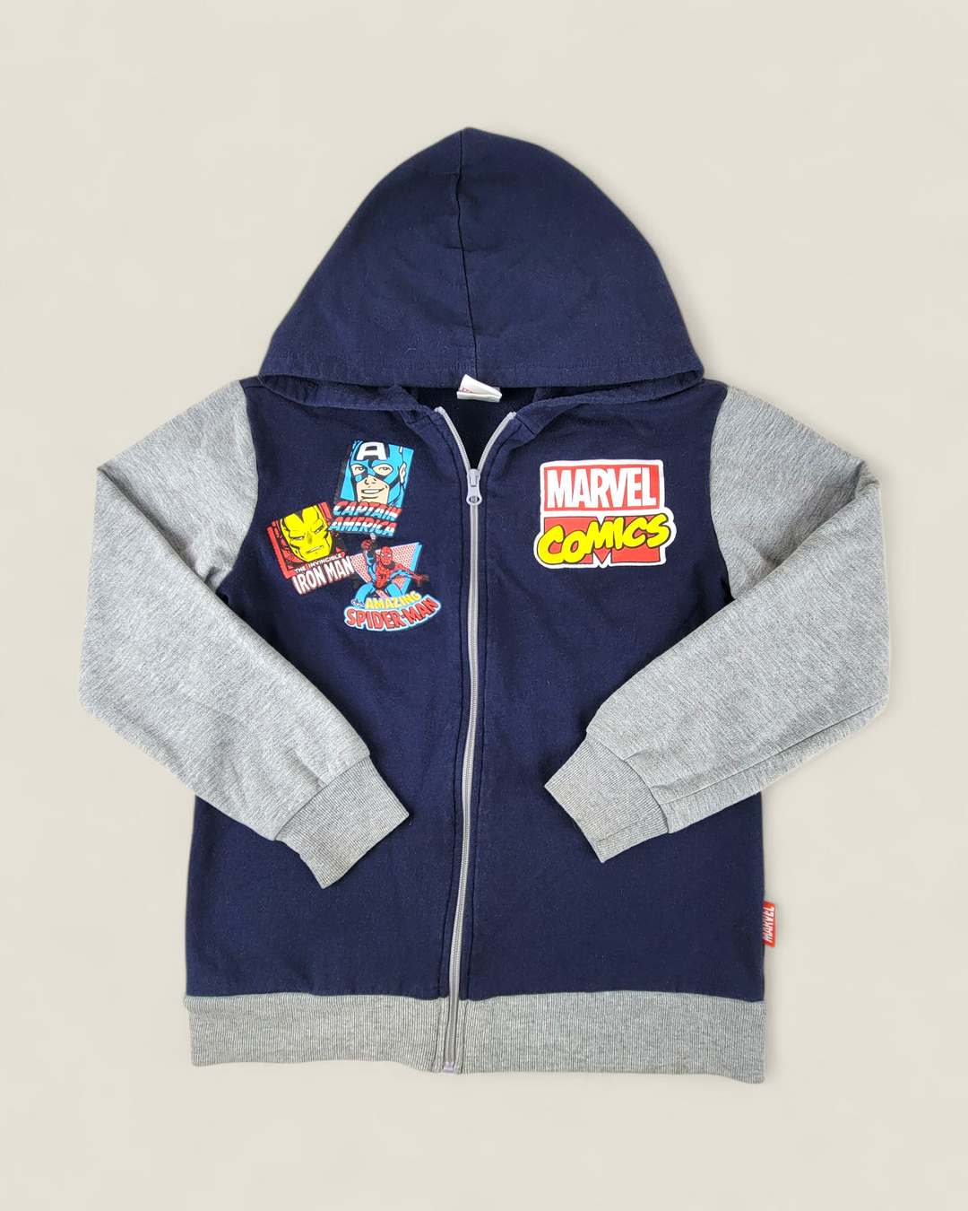 MARVEL ZIPPERED HOODIE BOYS 10-12Y PRE-LOVED