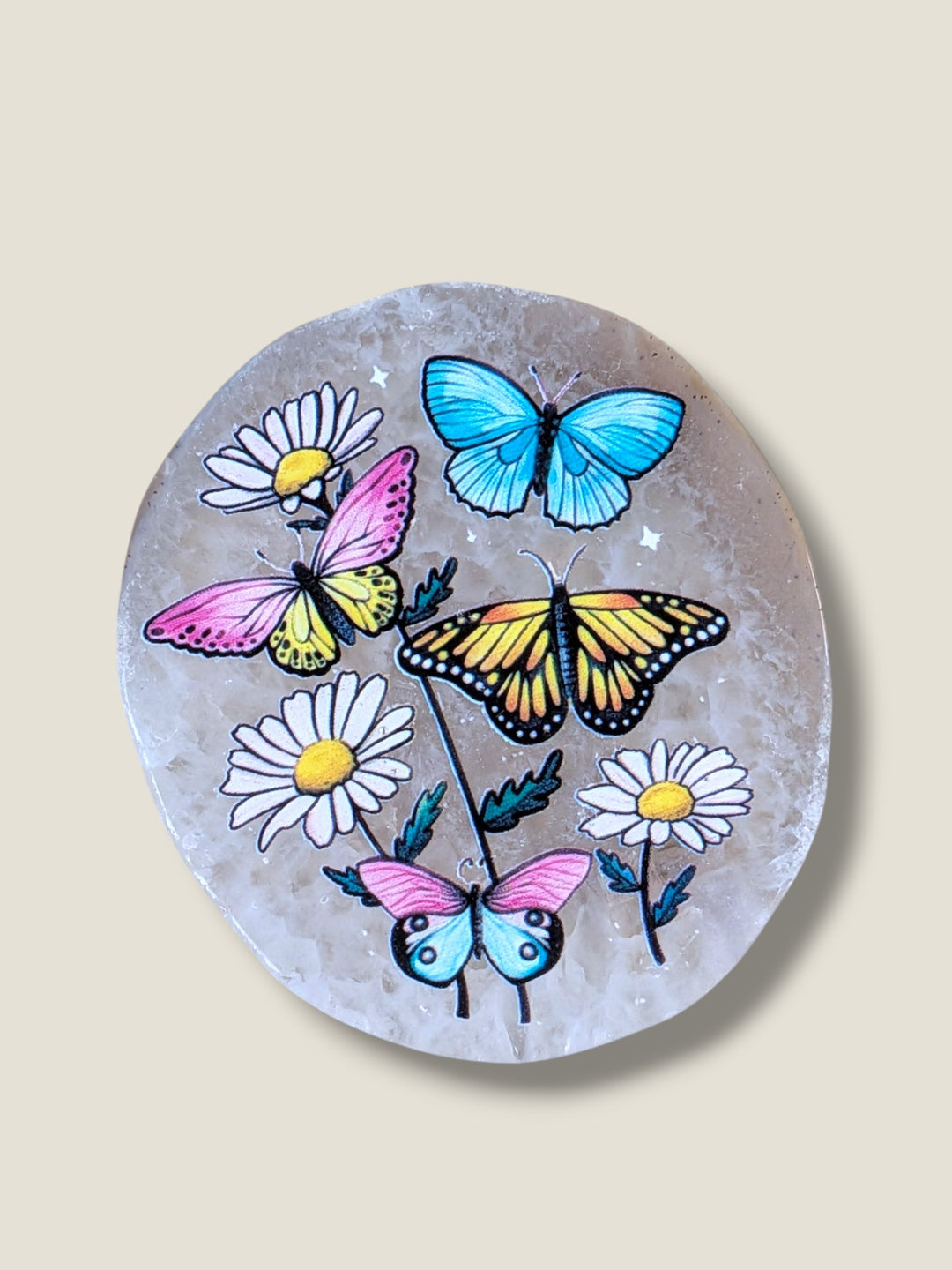 The Crystal Compass, Cut Crystal Dials with Designs