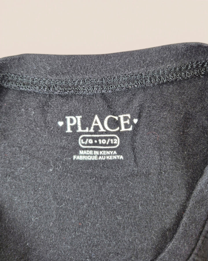Pre-Loved Children's Place Black Tie Front T Shirt Girls 10-12Y | Betty’s Marketplace