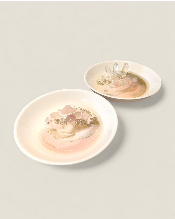 Kristi Scott Art, Crystal & Painted Ring Dishes