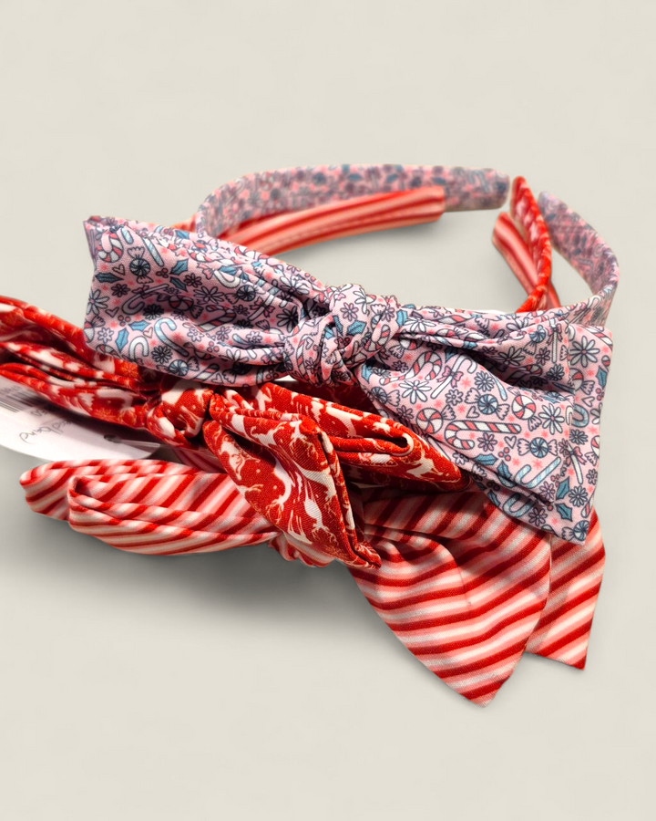 AM Designs, Holiday Adjustable Bow Headbands