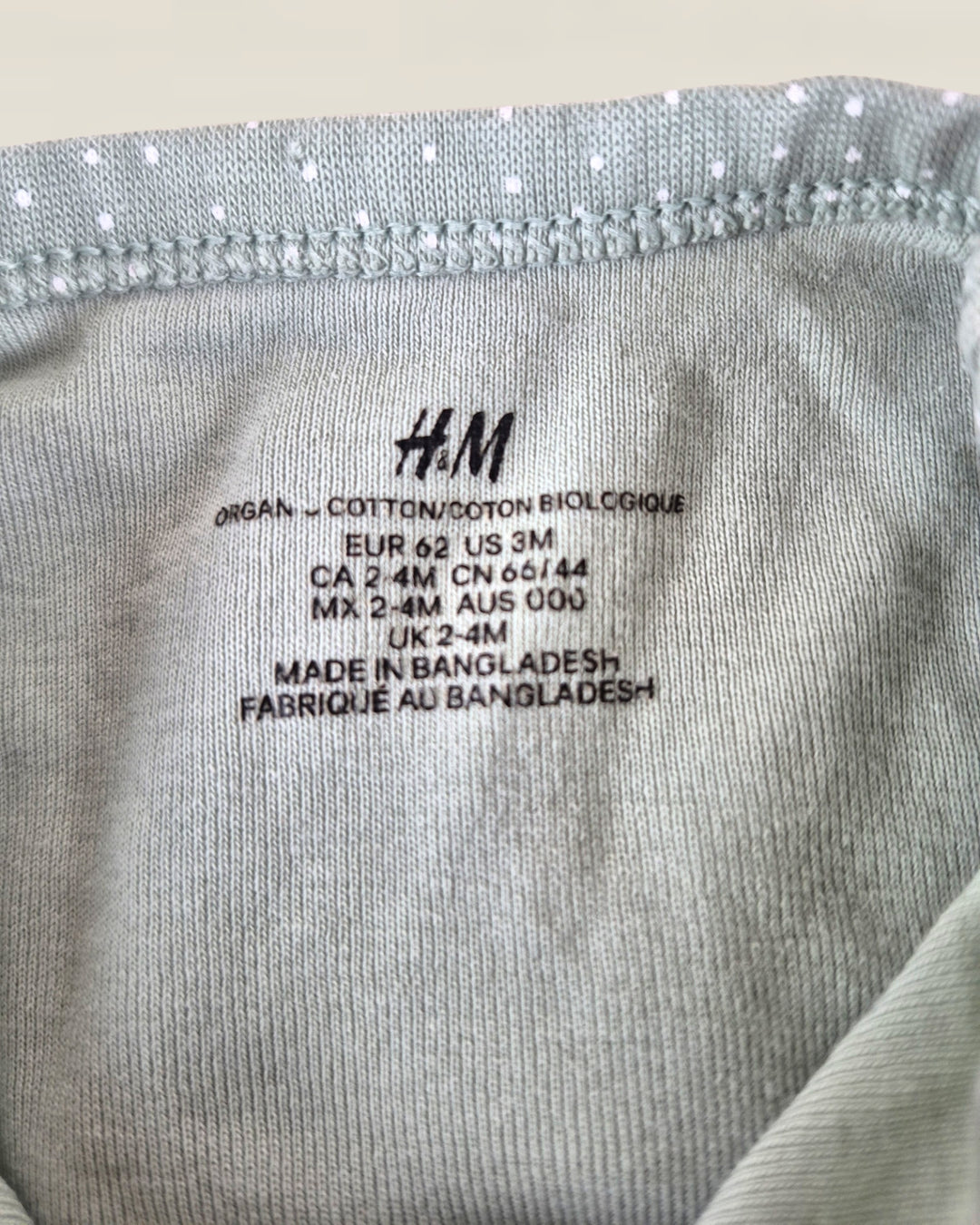 Pre-Loved H&M Set Of 2 Long Sleeve Onesies 3M | Betty’s Marketplace