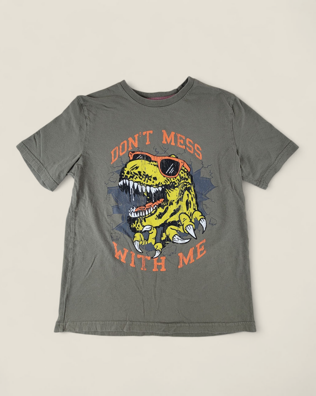 GEORGE  GREEN DINOSAUR TEE BOYS 10-12Y PRE-LOVED