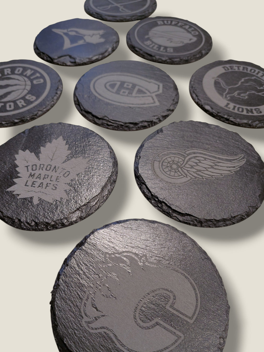 Rough Cut Dezigns, Sport Team Slate Coasters