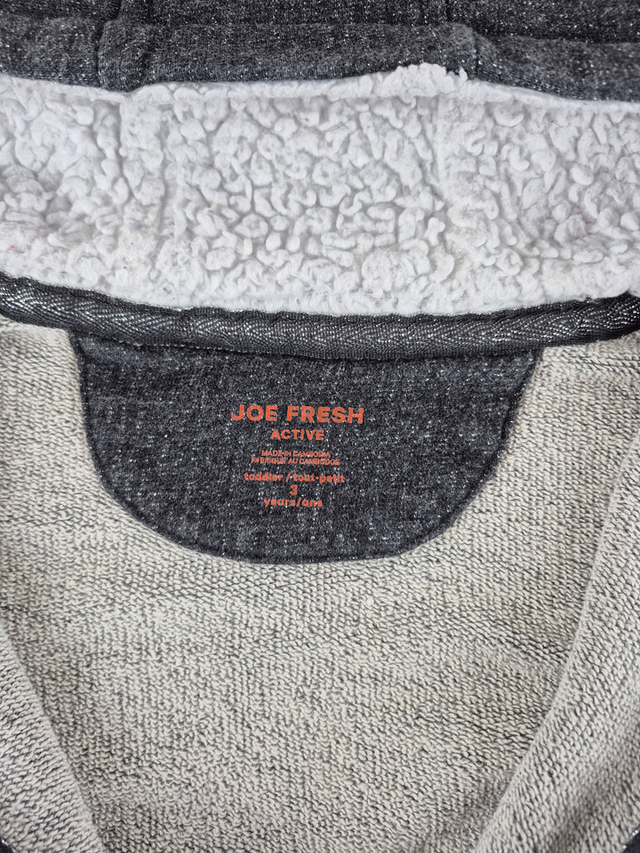 Pre-Loved Joe Fresh Charcoal Glitter Hooded Sweater Girls 3Y | Betty’s Marketplace
