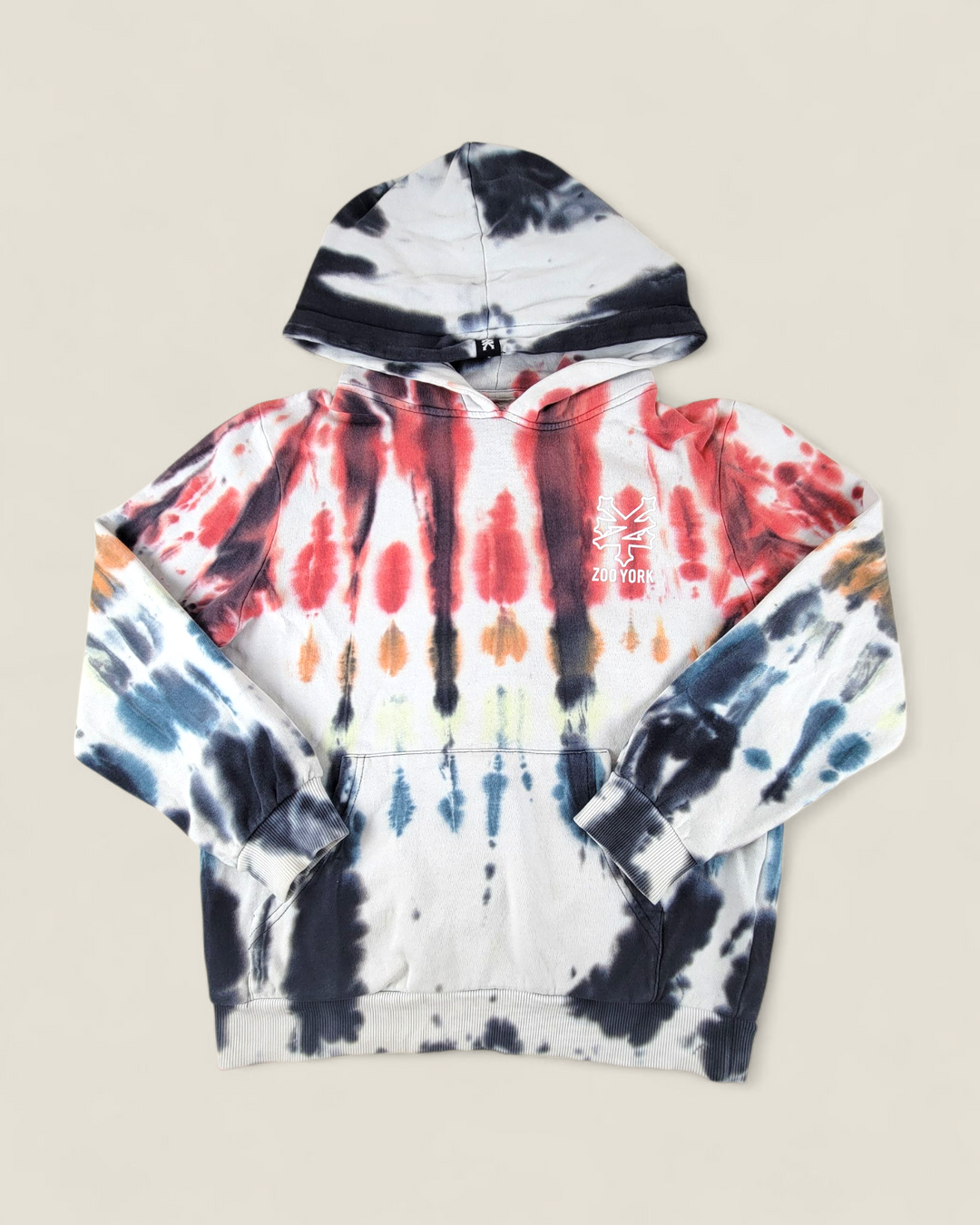 ZOO YORK TYE DYE HOODIE BOYS 10-12Y PRE-LOVED