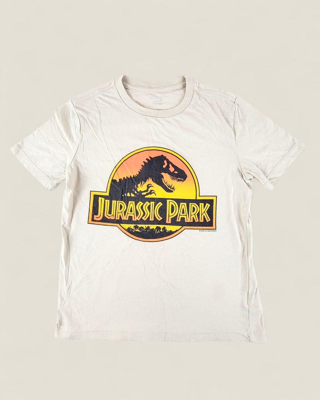 OLD NAVY JURRASIC PARK TEE BOYS 10-12Y PRE-LOVED
