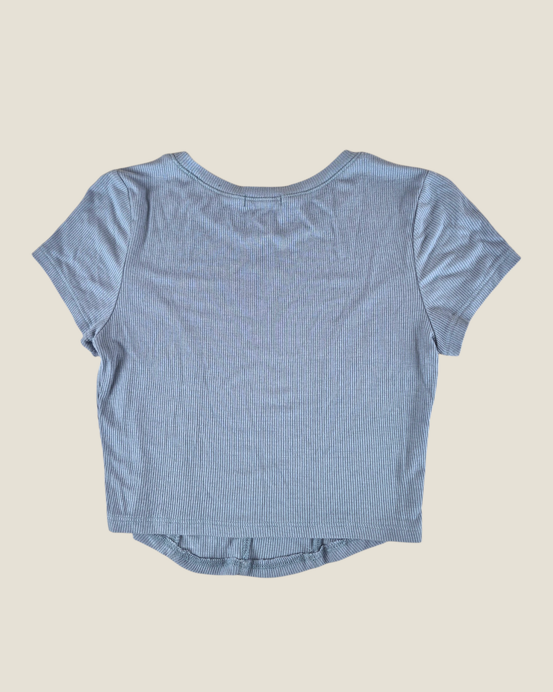 Pre-Loved Bozzolo Cropped Blue Top Ladies Medium | Betty’s Marketplace